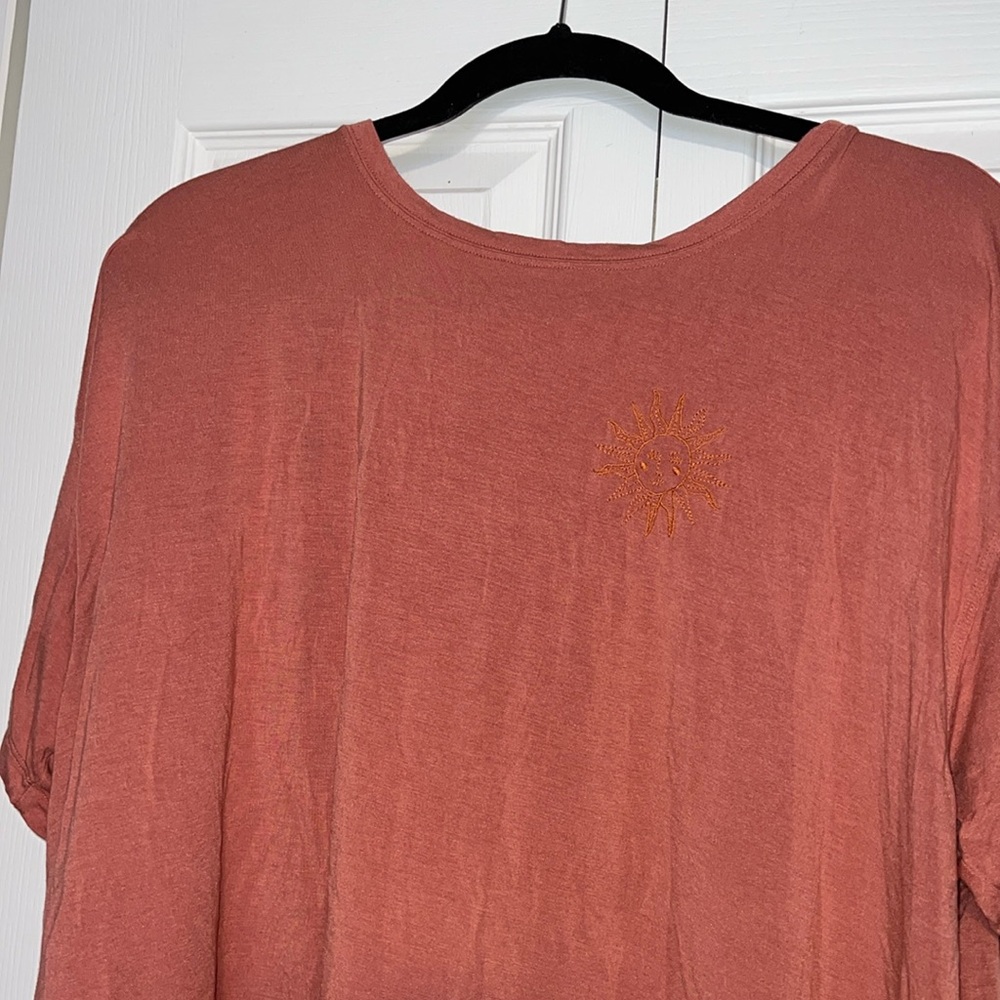 Embroidered sun top